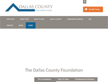 Tablet Screenshot of dallascountyfoundation.org